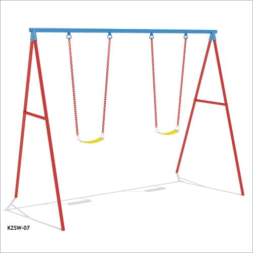 Kidzlet Garden Swing - Size 10 x 5.6 x 8 ft | Age Group 3-12 Years, 2 Seater Play Area