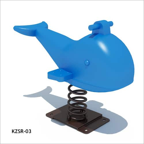 Lldpe Plastic & Metal Dolphin Spring Rider