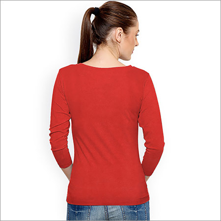 Ladies Full Sleeve Plain Top