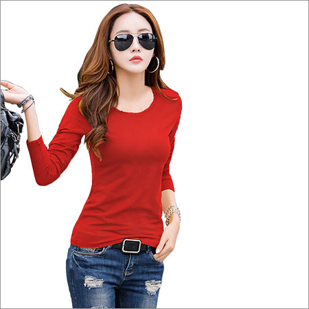 Ladies Full Sleeve Plain Top