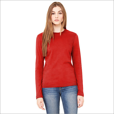 Ladies Full Sleeve Plain Top