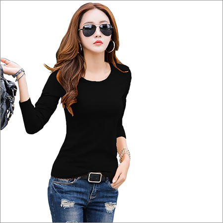Ladies Plain Black Top