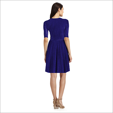 Ladies Plain Netted One Piece Dress