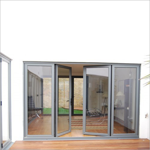 Aluminium Door - Aluminium, Various Sizes, Silver | Attractive Design, Lightweight, Ideal for Homes and Commercial Spaces