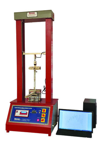 Peel Bond Strength Tester - Mild Steel, 20 Kgf Capacity | Digital Control, 300mm/min Test Speed, Red/Grey Color, Electronic Power Supply