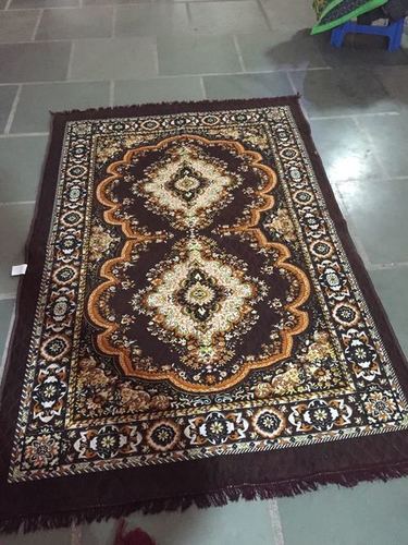 Shaggy Carpet Yarn - 100% Cotton, Full Size | Cashmere Filled, Printed Pattern, Knitted Design for Cozy Flooring
