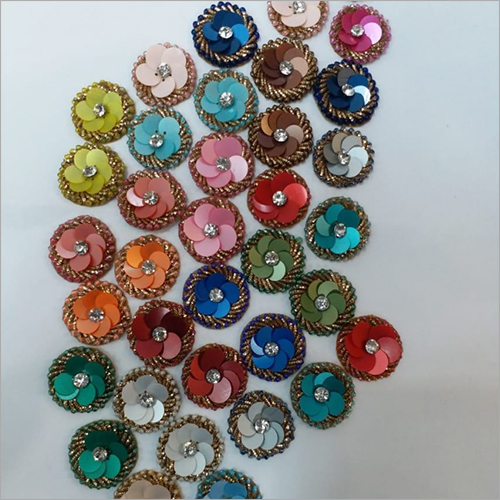 Sequence Flower - Silk Material, One-sided Design | Decorative Stones Enhancing Elegance