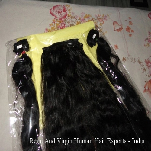 Natural 9a Piece Remy Human Hair Clip On Extensions