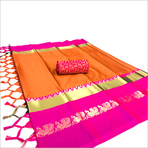 महिलाओं की कॉटन फैंसी साड़ी