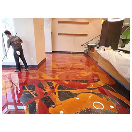 एपॉक्सी बेस्ड ग्लॉसी पिगमेंटेड फ्लोर टॉपिंग