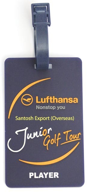 Fabric Tag - Cotton Woven 127 X 33 Mm, Multi-color Threading, Custom Design With Punched Eyelet, Suitable For All Bag Types