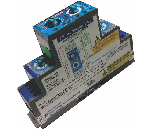 थ्री फेज थ्री वायर वोल्टेज रिले, N22-VR3-3
