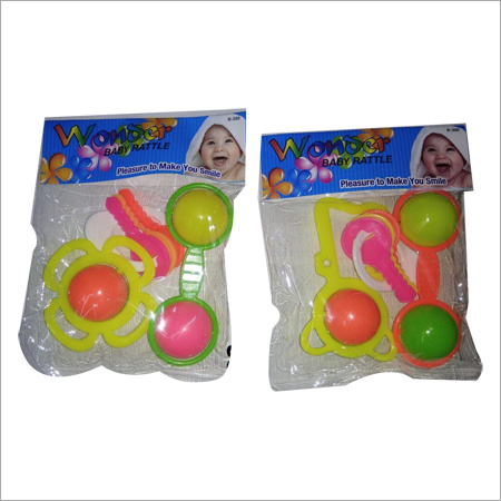 प्लास्टिक 3 पीस रैटल