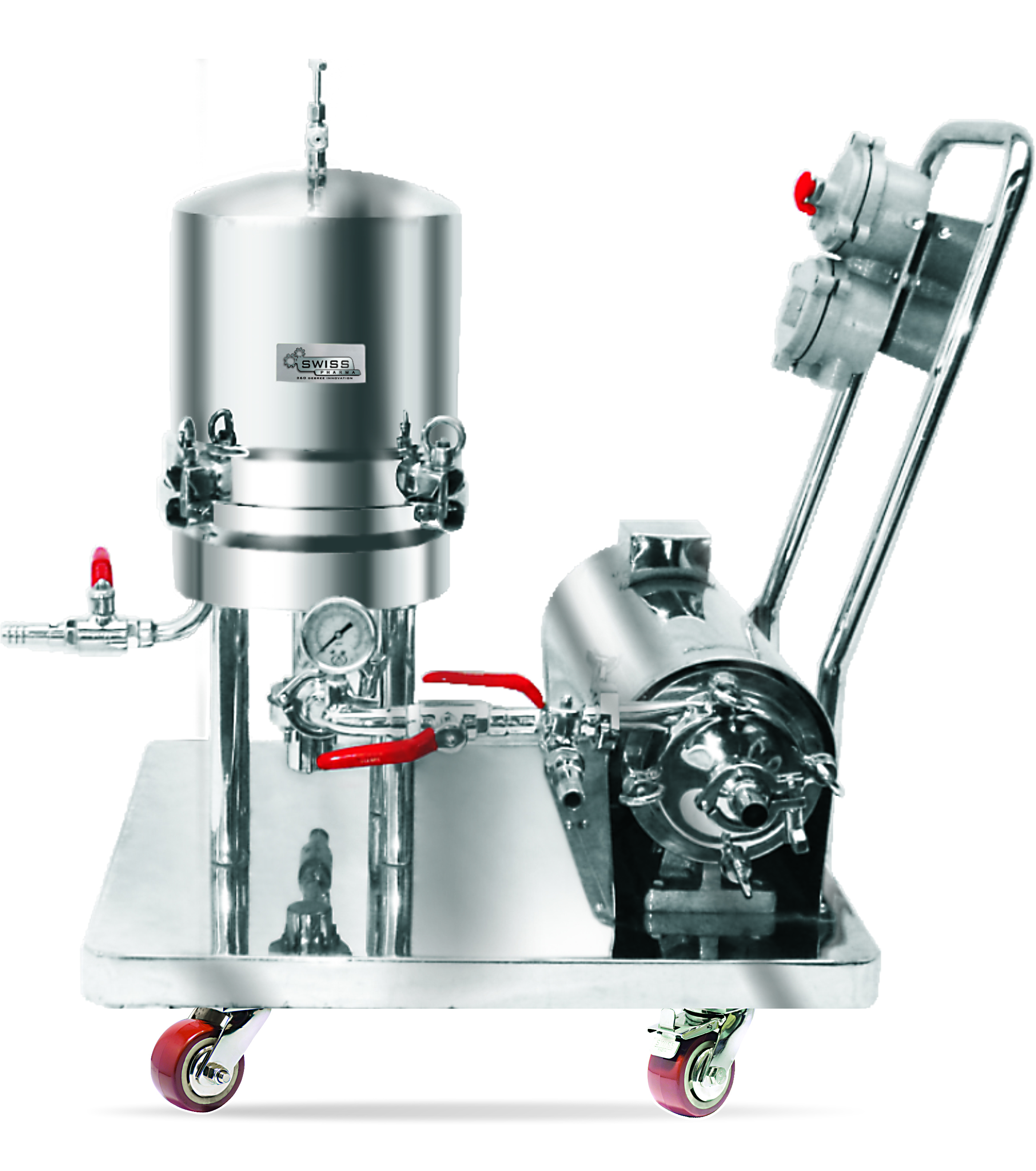 Sparkler Type Filter Press - Stainless Steel | Horizontal Semi-automatic Filtration System For Crystal Clear Pharmaceuticals, Chemicals, Beverages, And More, Includes Ss Trolley With Heavy Duty Castor Wheels, Custom Pump Options, Built-in Recirculation System