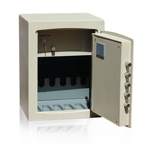 White Pistol Safe (Pistol Stand)