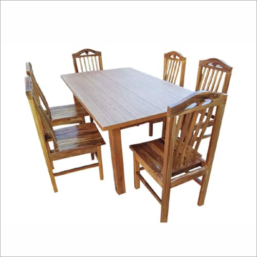 लकड़ी का डाइनिंग सेट