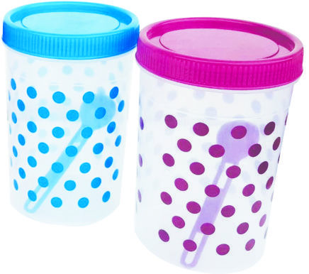 Pink Polka 350 (4 Pc) Set Container