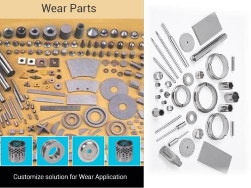 टंग्स्टन कार्बाइड पहनने के हिस्से