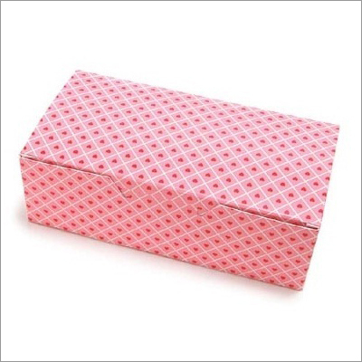 Printed Box - Durable Cardboard, Rectangular Shape, Pink Color | Locking Closure, Customizable Printing, Attractive Design, Strong Support