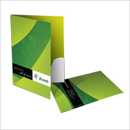 Corporate Brochure - Cardstock A4, Green | Customizable Options, High Quality, Professional Design, Gloss Finish, Pocket Folding