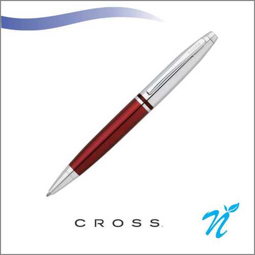 कैलिस क्रोम/लाल बॉल प्वाइंट पेन