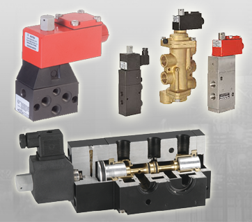 Red Black 5/2 Solenoid Valve