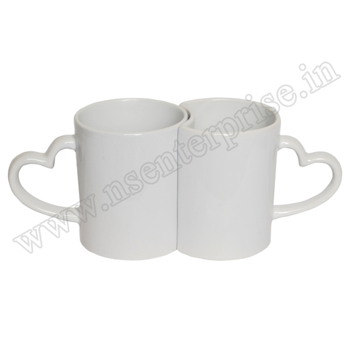 Ceramic 11Oz White Couple Mug