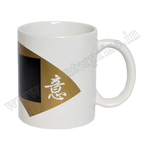 11oz Fan Colour Changing Mug - Ceramic, 82x82xH95mm , White Color, Daily Use, Customized Gift Option, Capacity: 12 oz, 36PCS/Carton