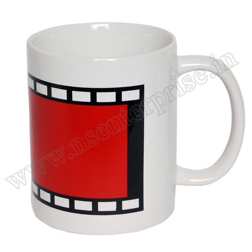 MG32 11oz Film Colour Changing Mug - Ceramic Material, 11oz Size, White Color | Unique Colour Changing Feature for Personal or Promotional Use