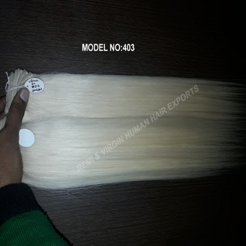 Human Hair Extensions - 100% Remy Virgin Indian Hair, 10-30 Inch Lengths | Temple Hair, Natural Wavy Style, No Shedding, Can Be Dyed