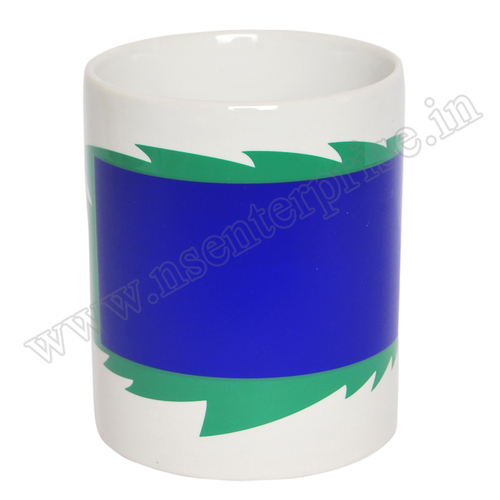 Leaf Colour Changing Mug - 11oz Ceramic, White Color with Heat Sensitive Technology