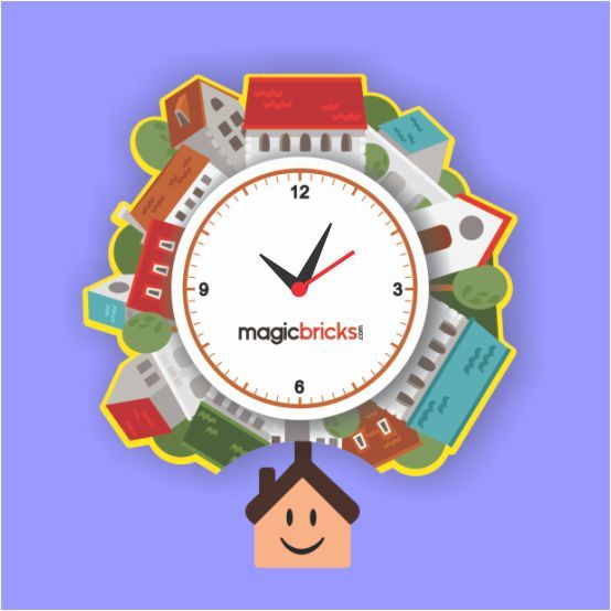 Wall Clock - Fabric, 400x400 Mm, Round Design | Unisex Brown Fashion Timepiece With Flat Surface, 1-year Warranty