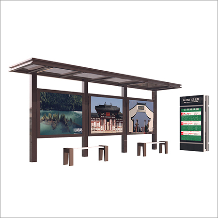 Bus Stop Shelter - Zinc Plated Steel, Aluminum Alloy, Stainless Steel | Ergonomic Design, Smart Features, Advanced Digital Display, Uv And Rain Protection, 10-year Warranty, Customizable Options