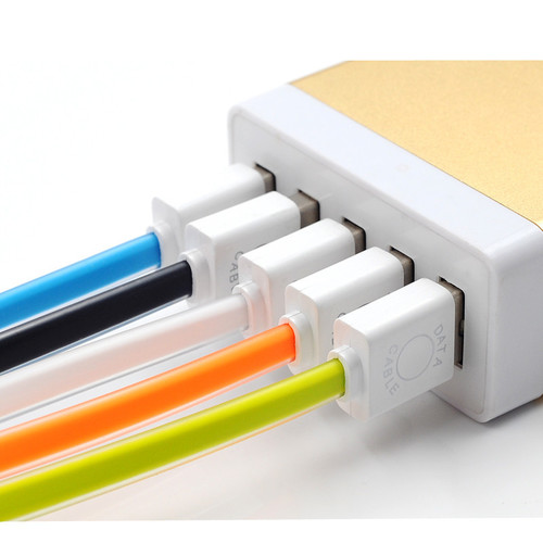 Data Cable - 1.5 Meter Length, Black Color with LED Indicator for iOS Devices