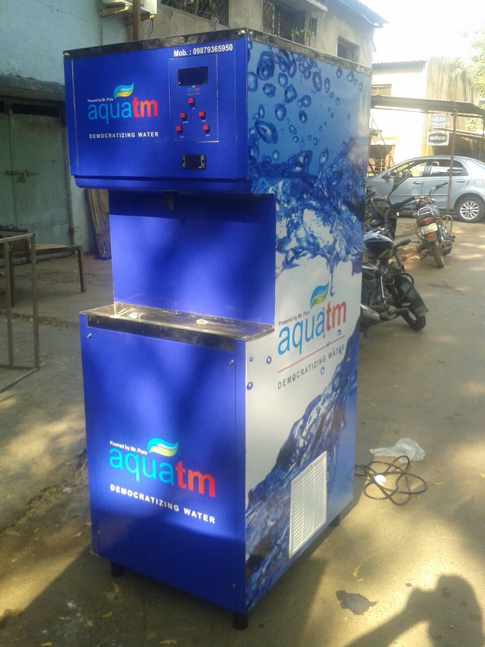 Coin Operated Water Atm - Stainless Steel, Customizable Dimensions | Inbuilt Ro System, Multi-stage Water Filtration, Scanner Based Coin Mechanism