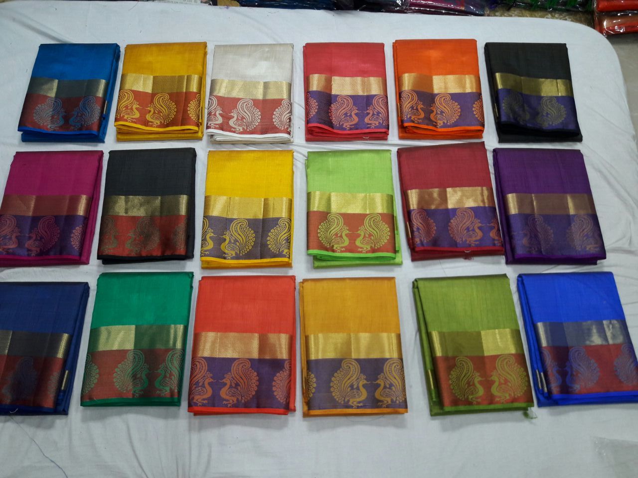 Tussar Silk Sartin Peacock Border Chitpallu Saree - Chiffon Fabric, Woven Pattern, Comes With Extra Blouse