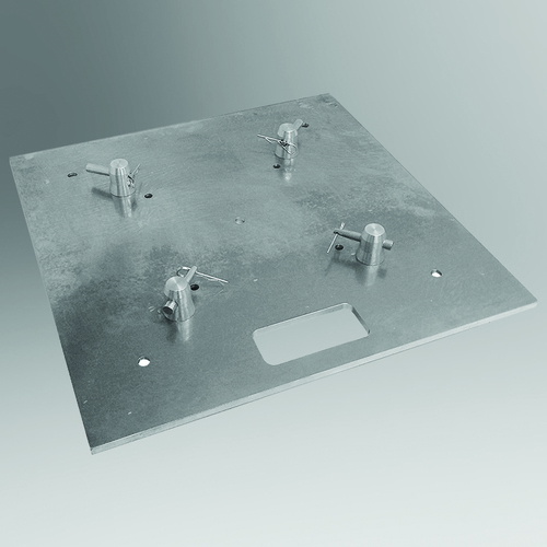 Base Plate - Aluminum, BSP-48 / BSP-45 / BSP-40 / BSP-38 / BSP-30 Sizes, Silver Chrome Polish Finish, For SST-System