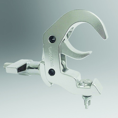 Lighting Clamp - Aluminum, 60/50/40mm Pipe Compatibility, Silver Color, Chrome Polish Finish | Ideal for Industrial Applications