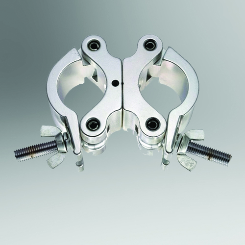 LIGHTING CLAMP (ALC-05) - Aluminum Material, Chrome Polish Finish , Silver Color for Industrial Use, Ideal for Double Truss Attachment