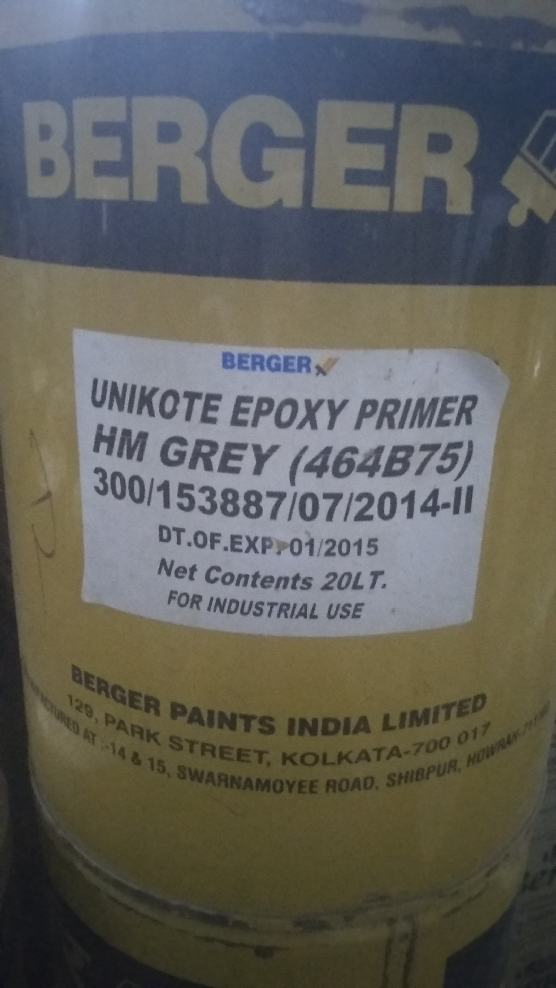 Epoxy Primer Application: Industrial