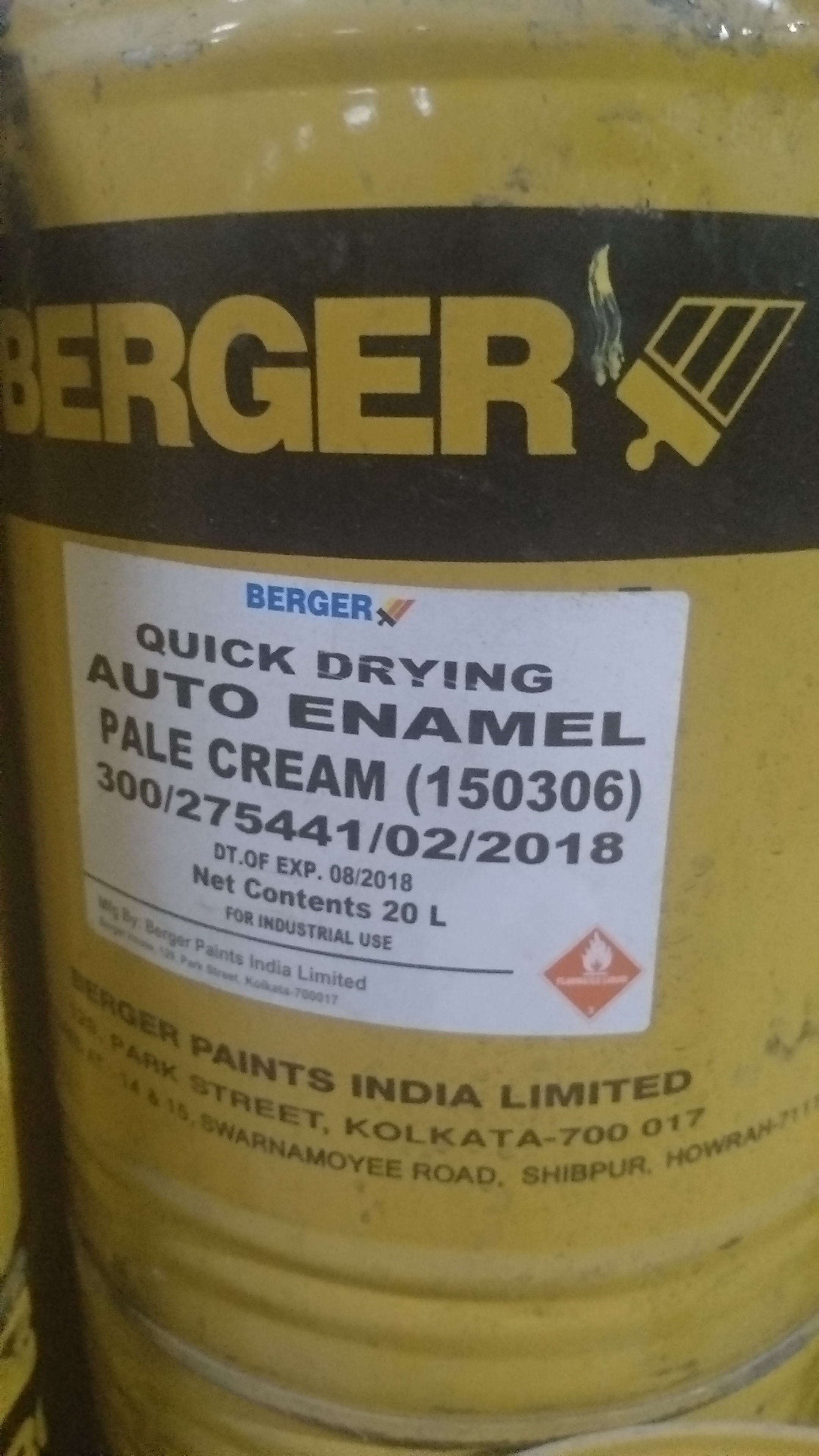 Quick Drying Paints Application: Industrial