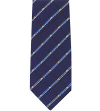Promotional Polyester Printed Ties - Arrow Shaped, 142 Cm Length | Black Striped Design For All Seasons