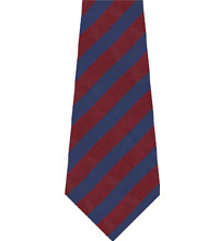 Cream And Black Polyester Strip Ties