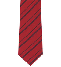 Cream And Black Polyester Strip Ties