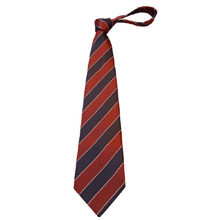 Cream And Black Polyester Strip Ties