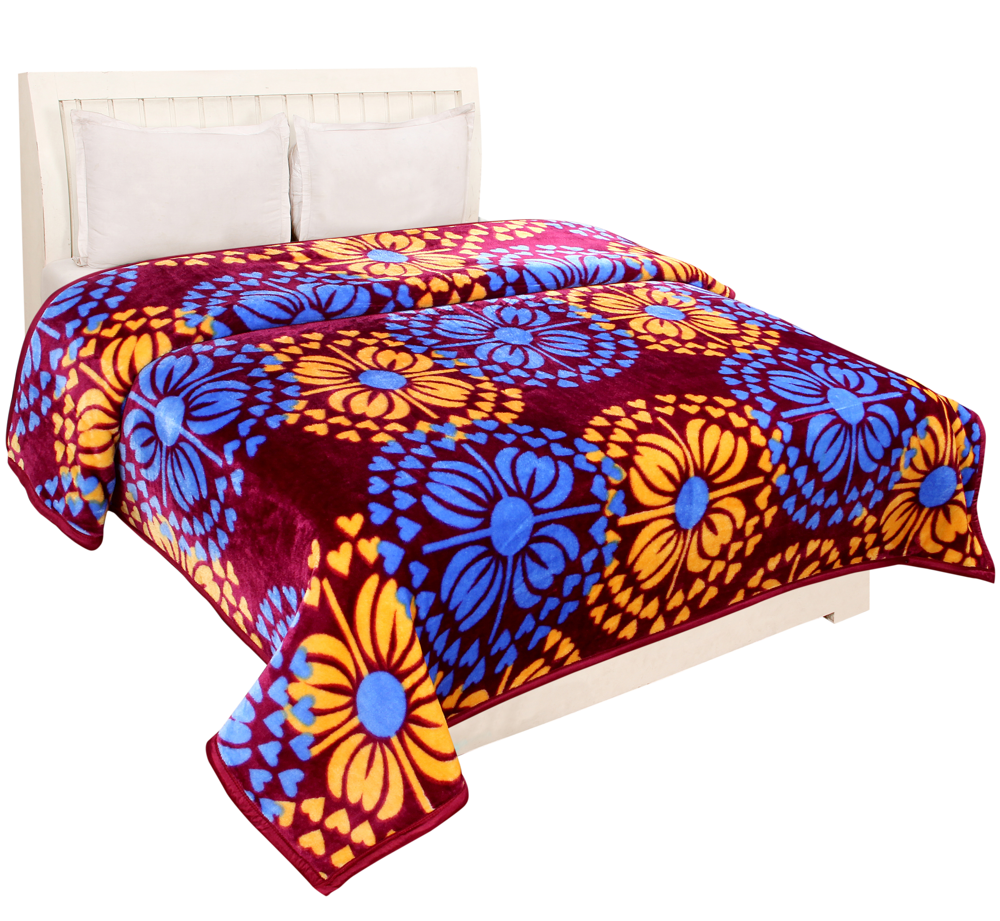 Mink Blanket - 100% Cotton, Queen Size | Multi-printed Design, Soft Touch For All Ages