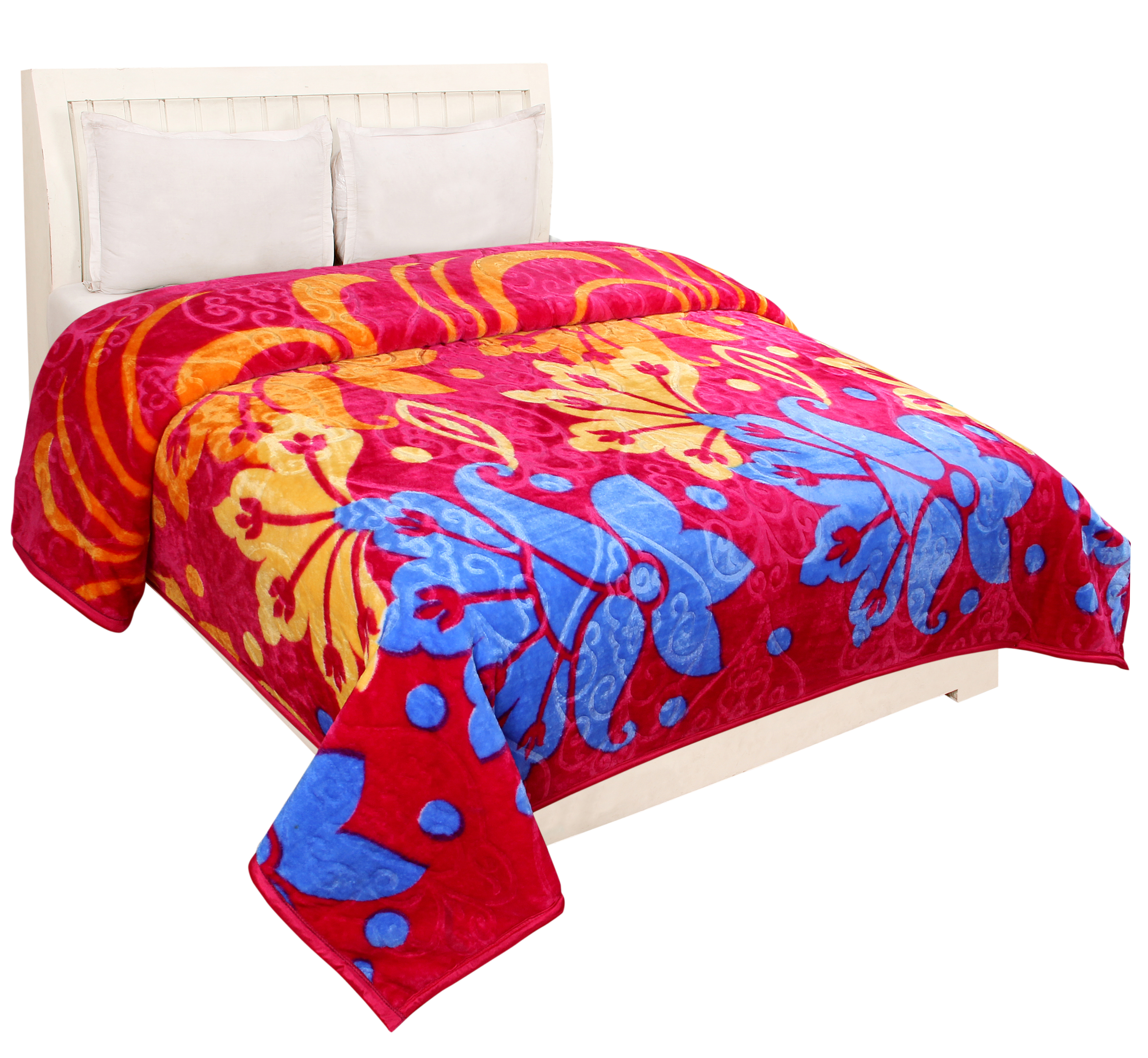 Mink Blanket - 100% Cotton, Full/queen/king Size, Red Color | Soft Touch, Warm Feel, Perfect For Adults And Children