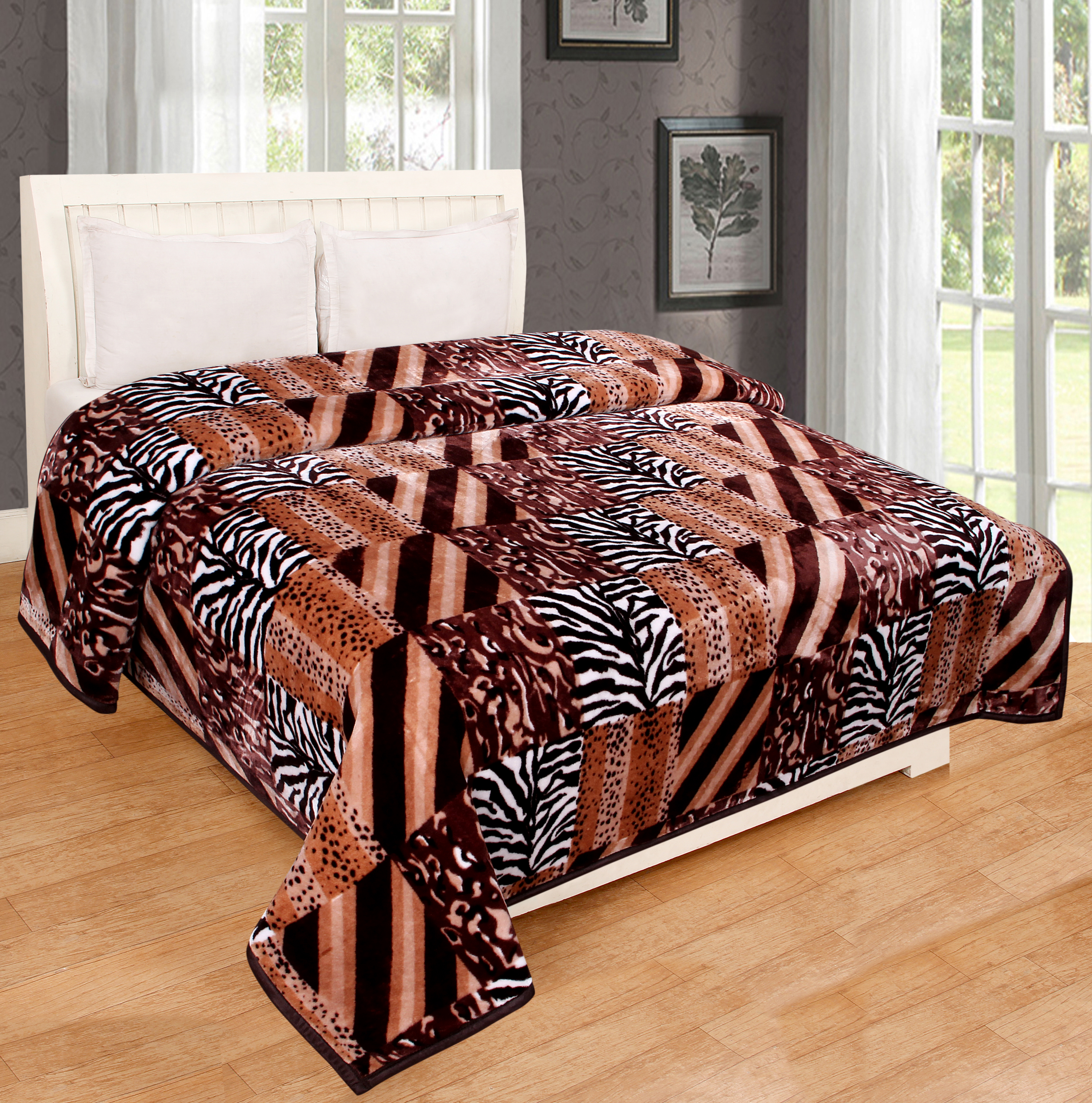 Mink Blanket - 100% Cotton, Queen Size, Multi-color Print | Soft, Cozy, Ideal For Sensitive Skin, Perfect For All Ages