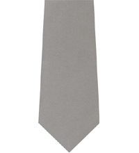 Silk Neck Tie - 140 Cm Length, Purple Color | Arrow Shape, Plain Design