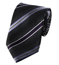 Blue And White Promotional Silk Strip Ties